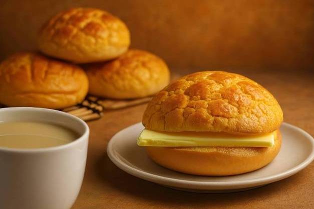 81. Pork Chop Pineapple Bun 豬扒菠蘿包